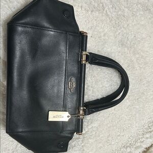 Coach Black Leather Satchel